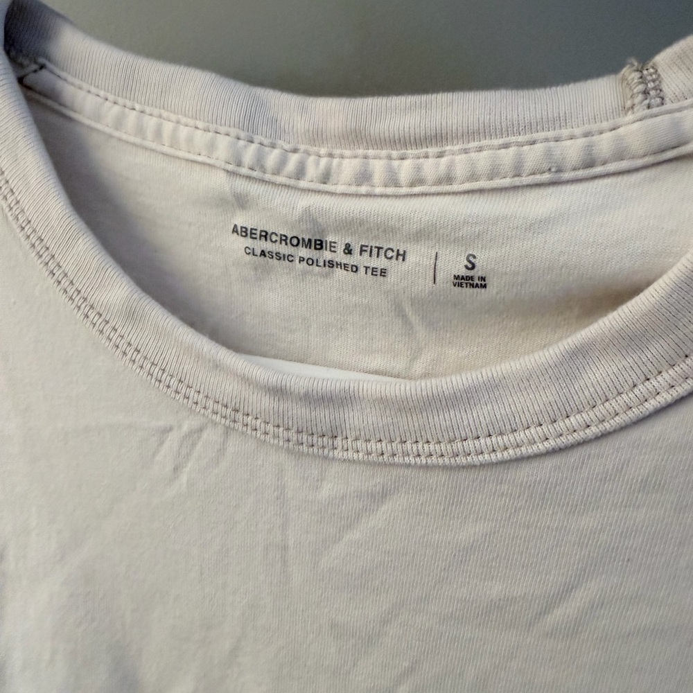Abercrombie & Fitch Men's Classic Polished Tee - Off White